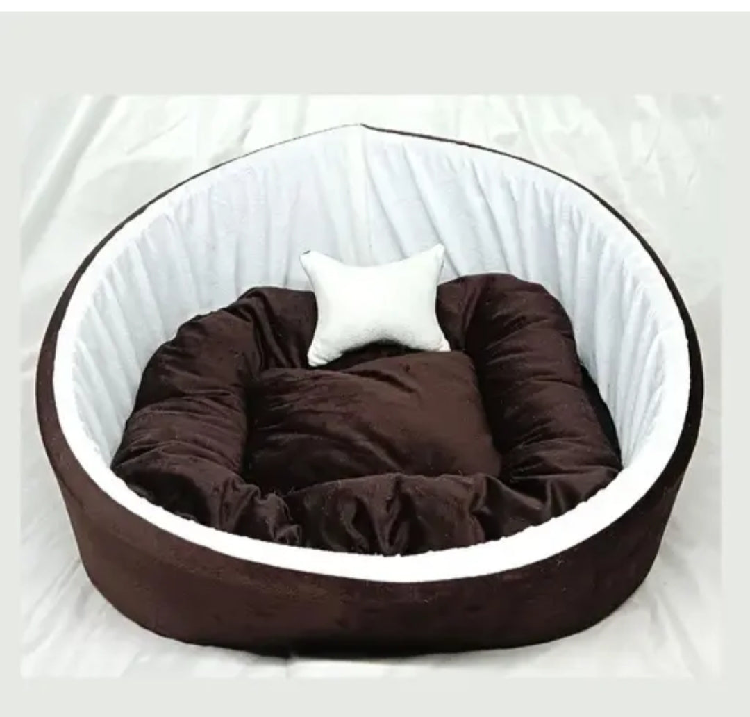 Ultra-Soft Plush Pet Bed for Dogs & Cats – Cozy Washable Cushion mini bed