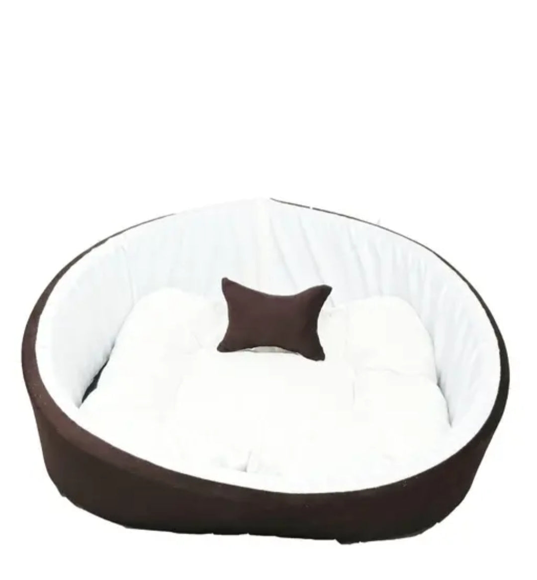 Ultra-Soft Plush Pet Bed for Dogs & Cats – Cozy Washable Cushion mini bed