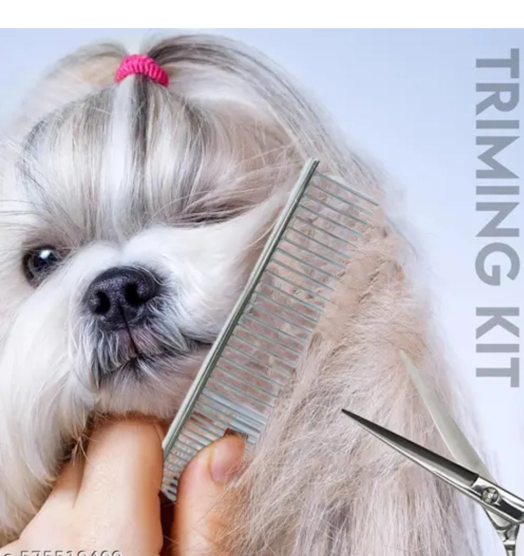 4-in-1 Professional Pet Grooming Kit for Dogs & Cats – Rechargeable Hair Clipper, Scissors & Nail Care Set