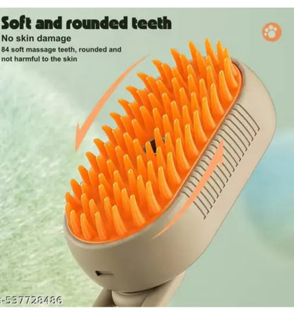 Steam Pet Grooming Brush Self-Cleaning Dog & Cat Hair Remover with Water Tank